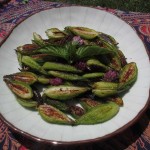  Caramelized milkweed pods 